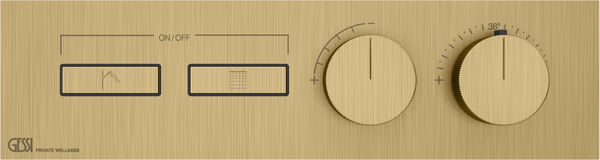 Duschsystem-Endmontageset Gessi HI-FI Linear Brushed brass image number 0