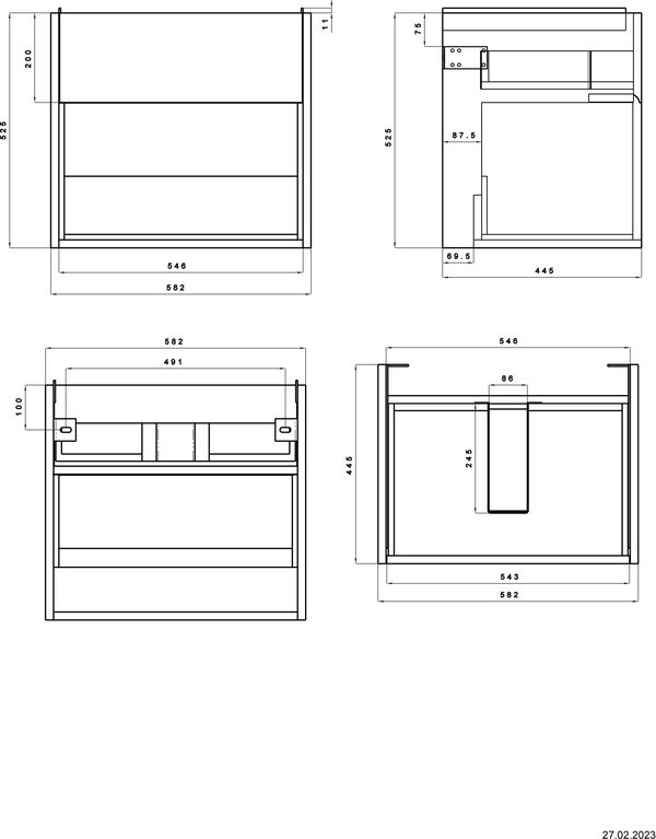 Meuble sous-lavabo Alterna calea S Blanc premium image number 1