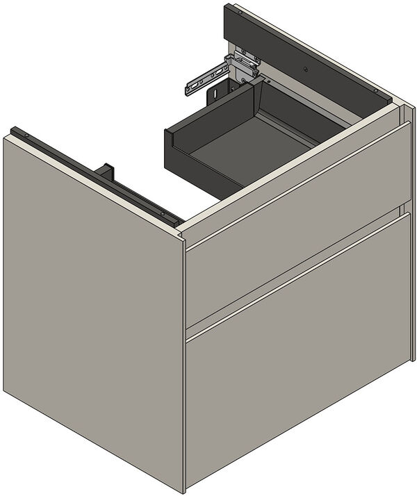 Meuble sous-lavabo Alterna meda S Anthracite image number 0