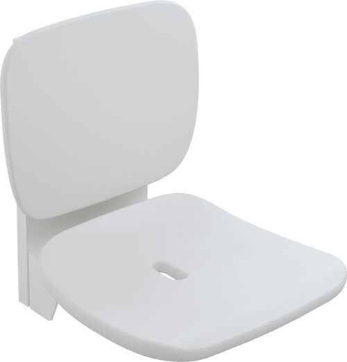 Siège rabattable Hewi LifeSystem Komfort blanc de sécurite brillant