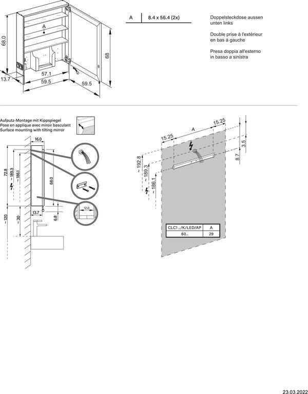 Spiegelschrank Schneider Care weiss image number 1