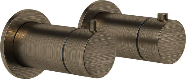 Miscelatore da doccia-set di montaggio finale Gessi Anello / Ingranaggio, rosette rotonde, image number 0