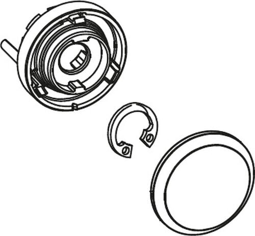 Poussoir KWC Chromé