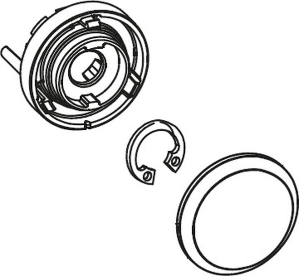 Poussoir KWC Chromé image number 0