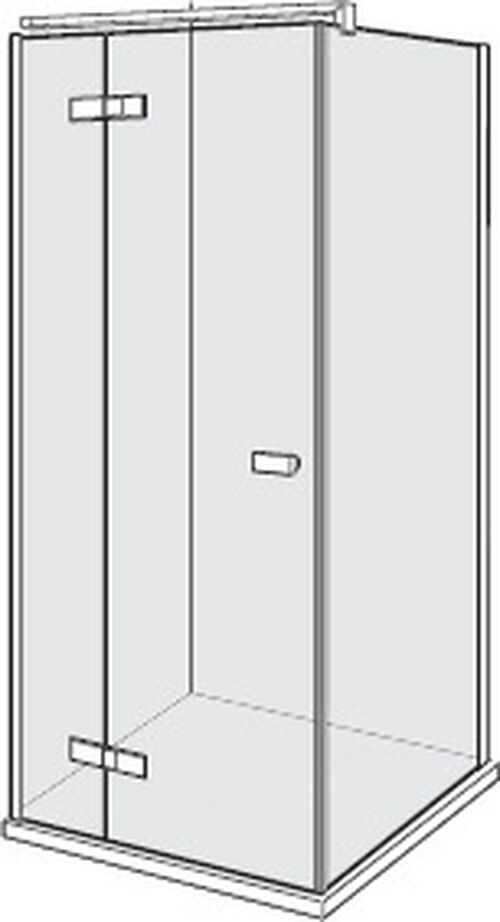 Porta pendolare Alterna lin.3 Finox Vetro trasparente CareTec Pro