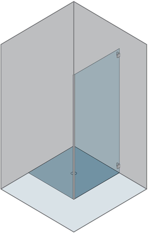Seitenwand Duka Gallery 3000 New silbereloxiert Echtglas klar ProCare image number 0