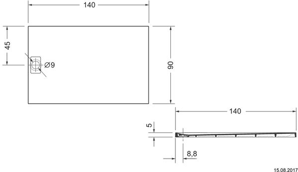 Receveur de douche Duravit Stonetto blanc mat image number 1