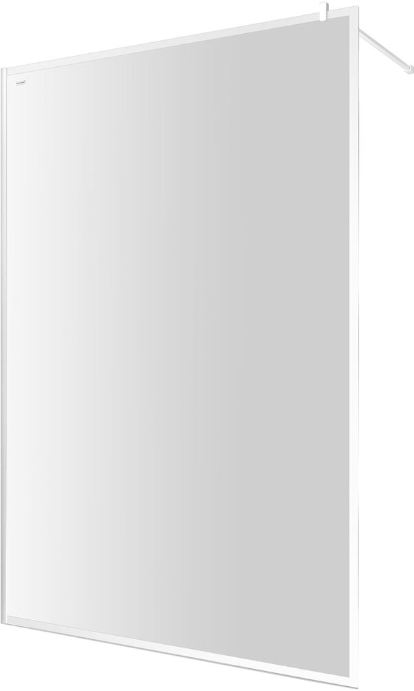 Freistehende Seitenwand Duscholux Bella Vita 3 Walk-in Weiss matt Echtglas klar CareTec Pro image number 0