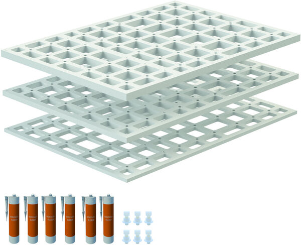 &Eacute;l&eacute;ment de sous-construction Schedel quadroU en trois parties image number 0