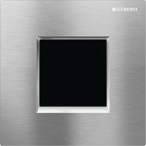 Urinoirsteuerung Geberit Typ20 square Chrom gebürstet/Chrom/Chrom gebürstet