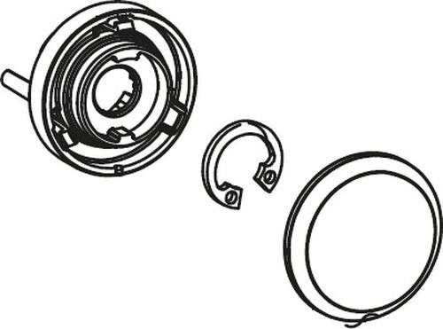 Poussoir Douche à main KWC Chromé