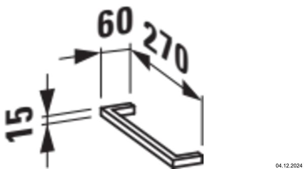 Porte-essuie Living Aluminium anodis&eacute; image number 1