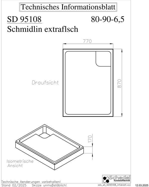 Duschwannentr&auml;ger Schedel image number 1