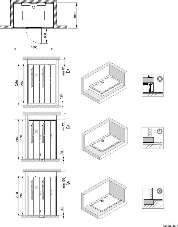 Dampfdusche Hoesch Sense Perience weiss Echtglas klar EverClean image number 1