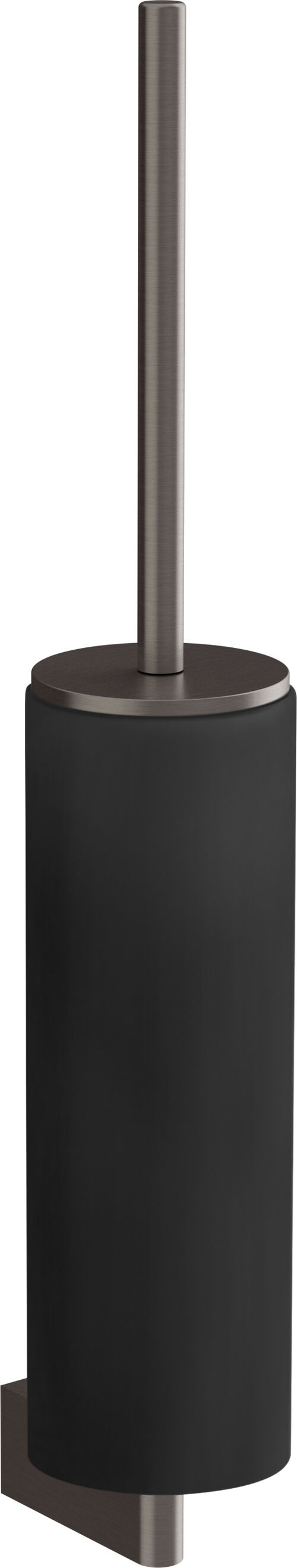 Portaspazzola Gessi Habito Black metal brushed