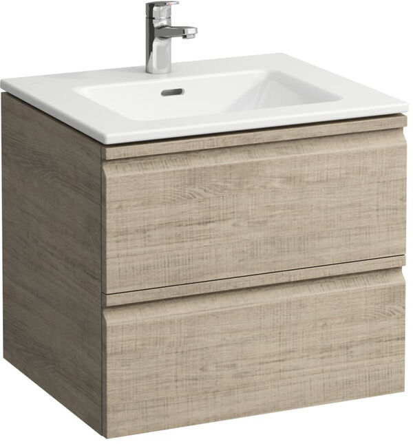 Waschtischkombination Laufen Pro S 60 x 50 cm Eiche hell image number 0