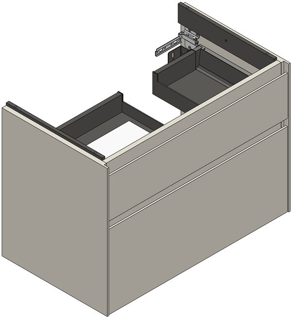Meuble sous-lavabo Alterna meda S Blanc brillant image number 0