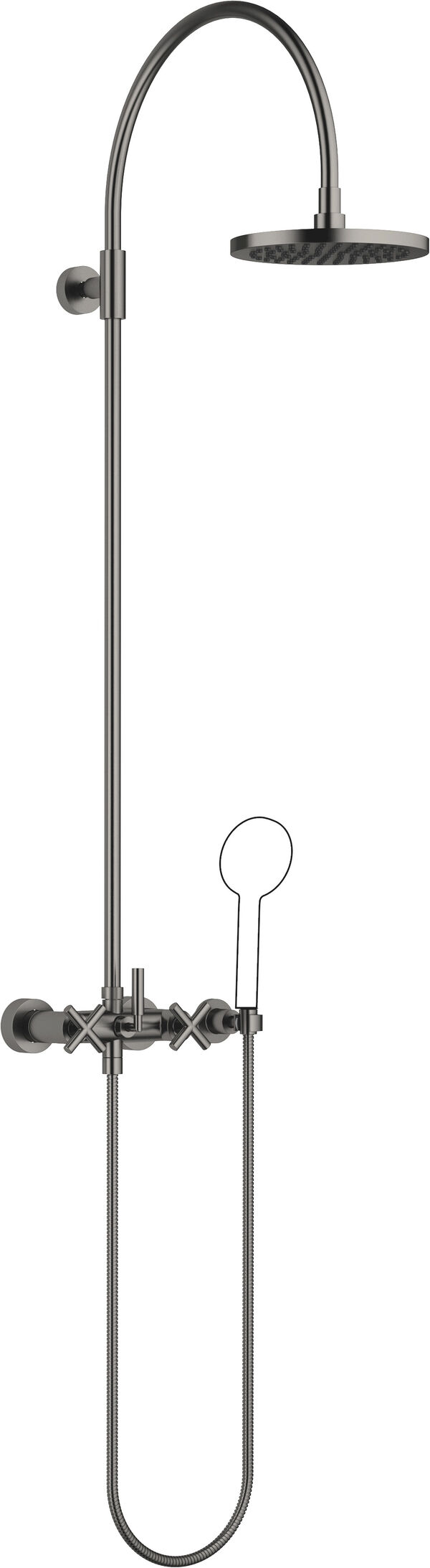 Shower Pipe Dornbracht mit Duschenbatterie Dark Platinum matt image number 0