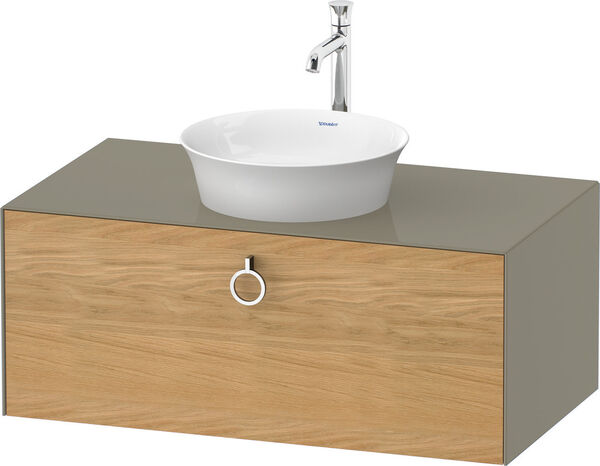 Meuble sous-lavabo Duravit White Tulip Stone grey brillant image number 0