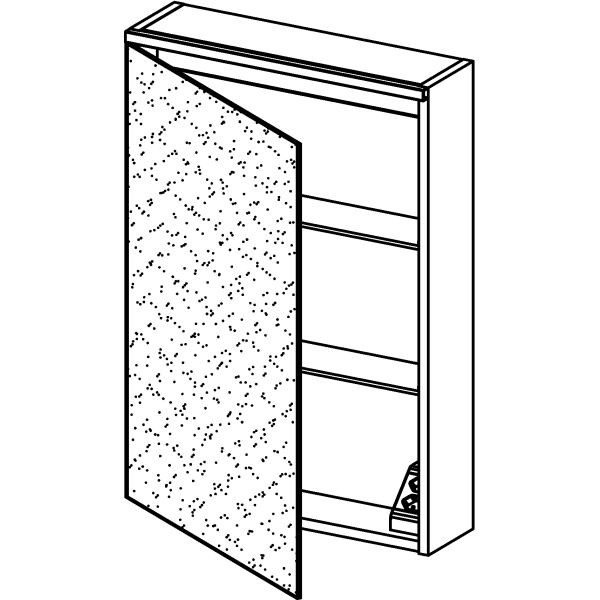 Armoire de toilette Alterna milo LED blanc couleur de lumière blanc neutre 4000 K image number 1