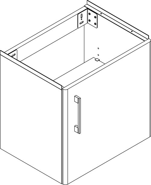 Waschtischmöbel Alterna primo round S Premium weiss