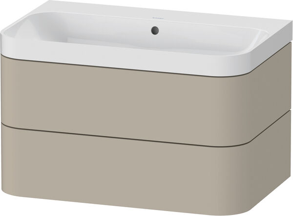 Combinazione lavabo Duravit Happy D.2 Plus, laccato, larghezza 77,5 cm, altezza 46,8 cm, profondit image number 0