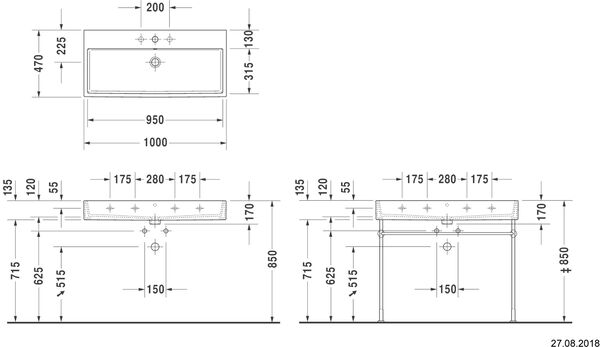 Waschtisch Duravit Vero Air weiss image number 1