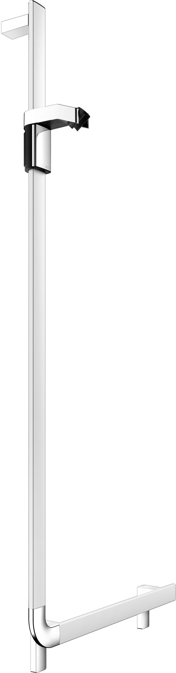 Corrimano ad angolo Keuco Collection Axess, asta doccia destra (come illustrazione), ottone, 1301 image number 0