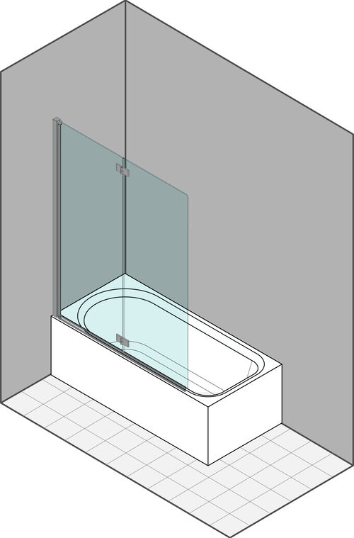 Porte pliante-battante Duka Multi-S 4000 new Argent éloxé Verre clair ProCare