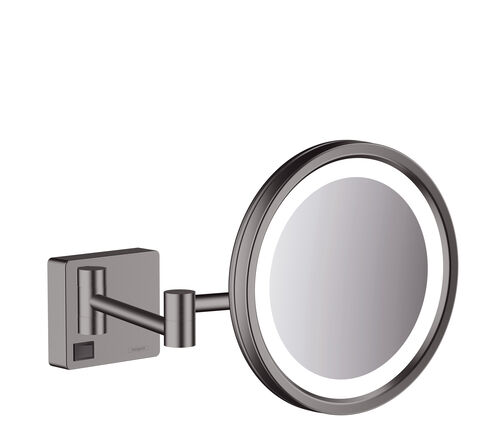 Specchio per cosmetica Hansgrohe AddStoris brushed black chrome