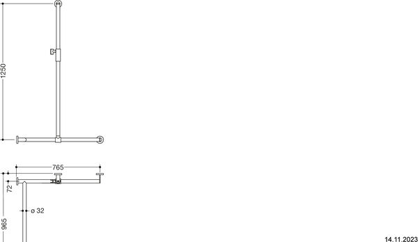 Eckhaltegriff Hewi 900 Edelstahl matt image number 1