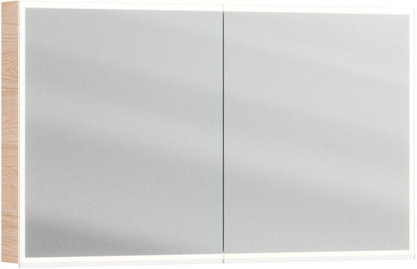 Armoire de toilette Alterna luuna LED plus avec &eacute;clairage inf&eacute;rieur/sup&eacute;rieur Casella oak Couleur de lumi&egrave;re r&eacute;glable en continu 2700-6500 K image number 0