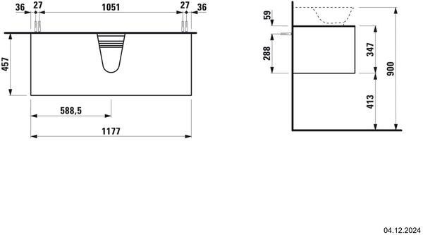 Waschtischm&ouml;bel Laufen New Classic Weiss hochglanz image number 1