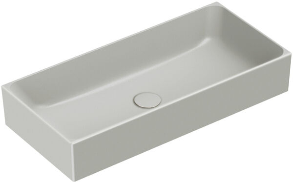 Lavabo d'appoggio Alterna elena, 75x35 cm, altezza 13 cm senza troppopieno senza ripiano per ru image number 0