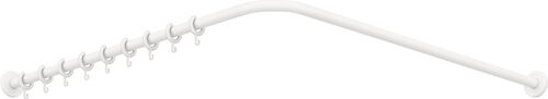 Astra per tende da doccia Hewi 900 Bianco opaco