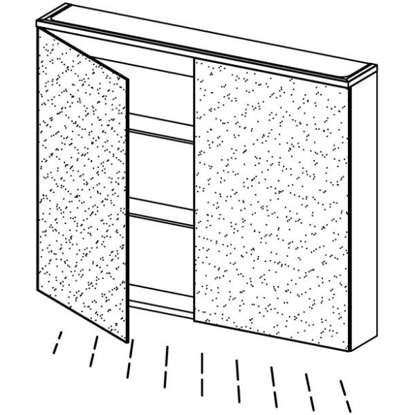 Spiegelschrank Alterna enea LED plus Pistaziengr&uuml;n Lichtfarbe stufenlos verstellbar 2700-6500 K image number 1