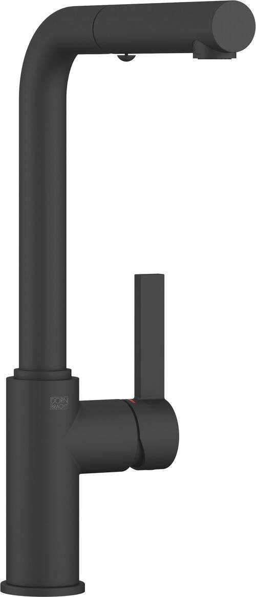 Miscelatore monocomando per lavello Dornbracht Piur nero opaco