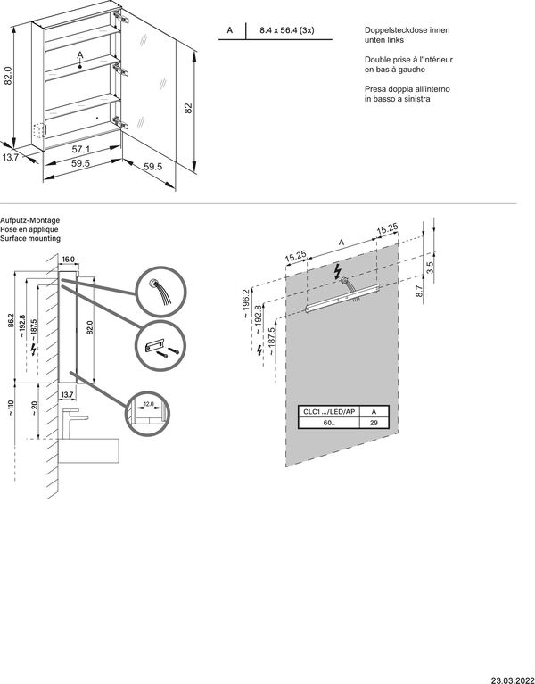 Spiegelschrank Schneider Care weiss image number 1