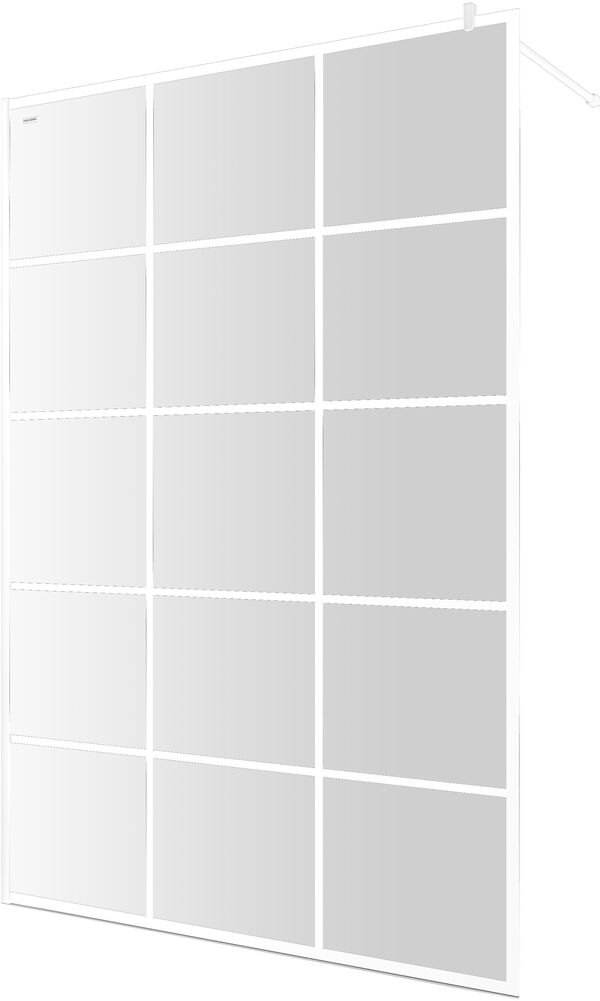 Paroi latérale à pose libre Duscholux Bella Vita 3 Walk-in blanc mat Verre clair CareTec Pro image number 0