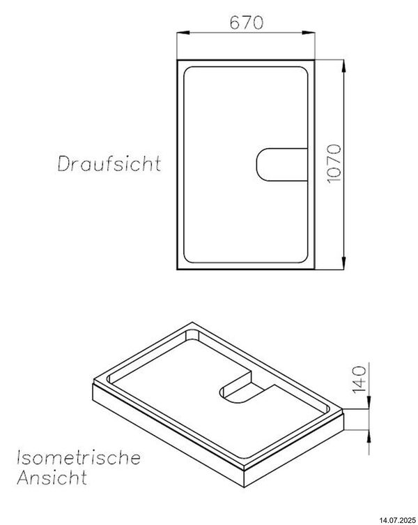 Support de receveur de douche Schedel image number 1