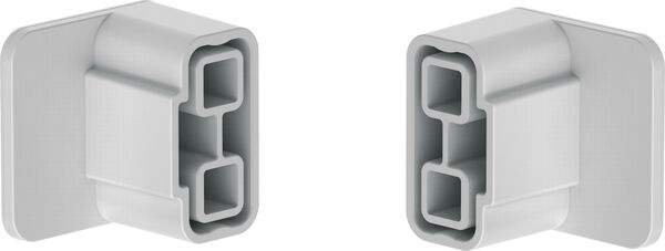 Set di fissaggio murale Bodenschatz Adesio per guida di tenda, un paio, monteggio incollaggio o image number 0