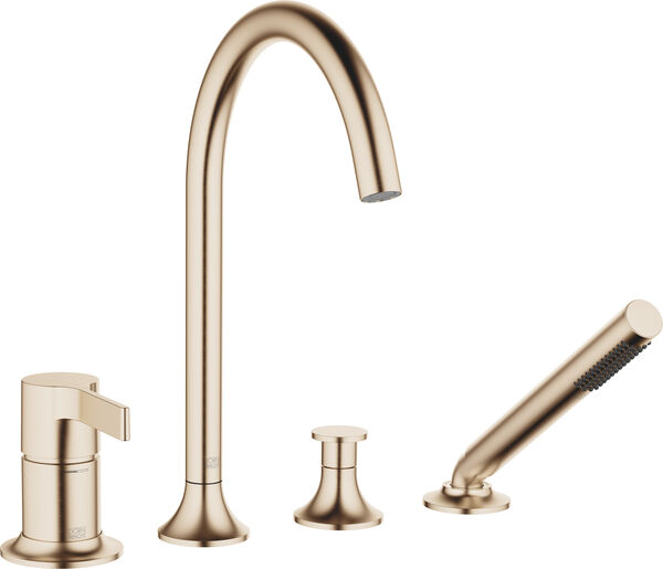 Garniture de remplissage Dornbracht Vaia 4-trous Champagne brossé image number 0