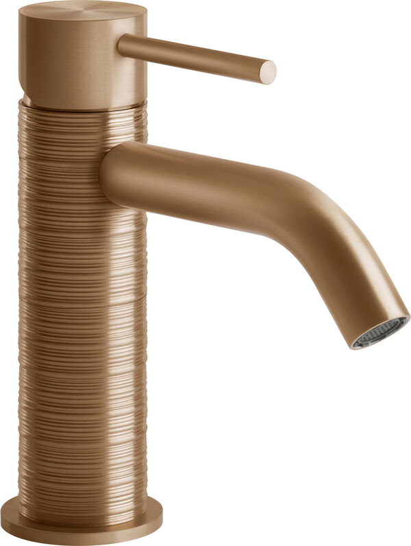 Mélangeur monobloc Gessi 316 warm Steel brushed trame image number 0