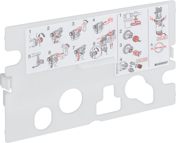 Plaque de protection Geberit image number 0