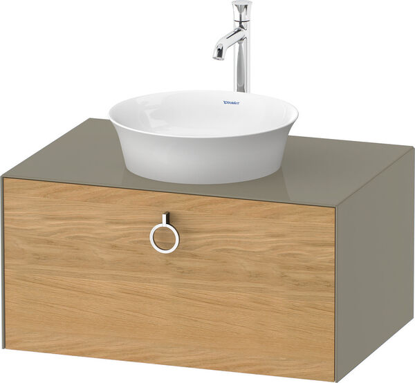 Meuble sous-lavabo Duravit White Tulip Stone grey brillant image number 0