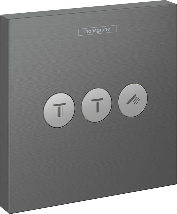 Duschsystem Hansgrohe Shower Select, Absperrventil, 155 x 155 mm, 3 Abgänge, Bedienung mit image number 0