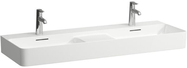 Lavabo double Laufen Val blanc Cleaneffekt image number 0