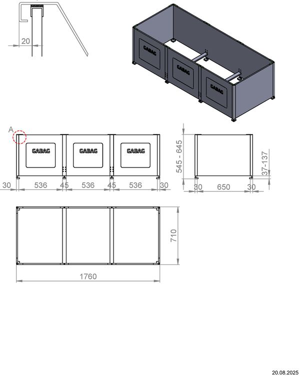 Badewannentr&auml;ger Gabag Compact C 500 image number 1
