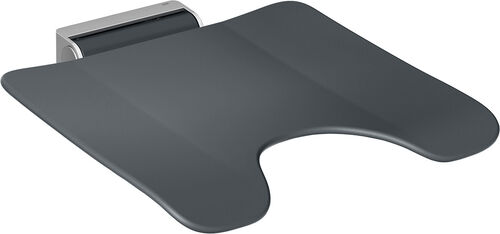 Siège rabattable mobile Hewi 900 acier inoxydable mat