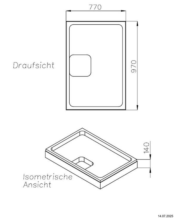 Duschwannentr&auml;ger Schedel image number 1